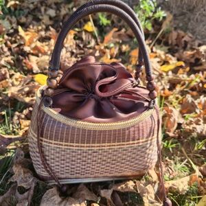 Elegant Woven Bamboo Hand Bag